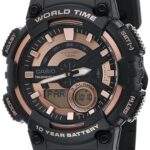 Casio Youth Series Analog-Digital Rose Gold Dial Men’s Watch – AEQ-110W-1A3VDF(AD222)