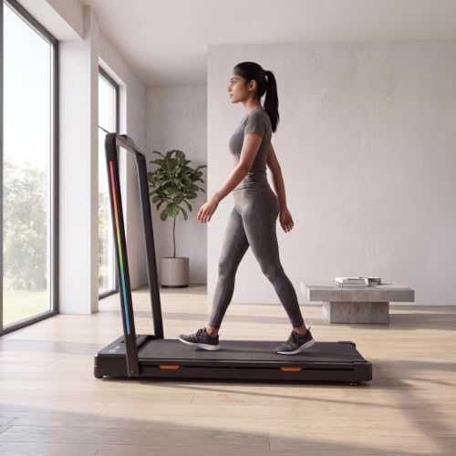 Cult Smart Walking Pad with Auto Speed Adjustment | 4 HP Peak BLDC Motor | 2-Level Incline | LED Display | 120 kg Capacity | Compact & Foldable | Walking Pad for Home