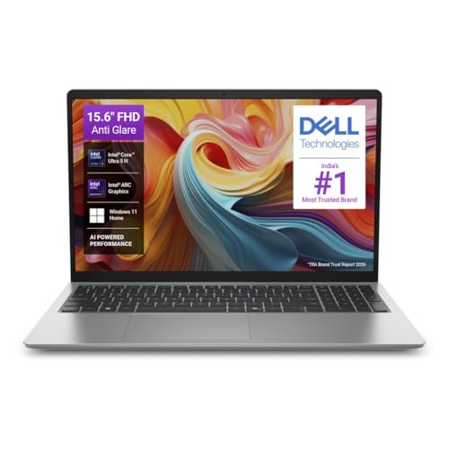 Dell 15 AI Powered Laptop, Intel Core Ultra 5 225H, 8GB DDR5 RAM, 512GB SSD, 15.6″ FHD Anti-Glare Display, Intel Arc Graphics, Backlit Keyboard, Dedicated Copilot Key, Silver, Win11 Home + MSO H&S’24