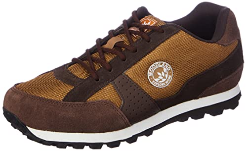 Woodland Men’s Camel/Dbrown Leather Sneaker-7 UK (41 EU) (OGJ 4328022)