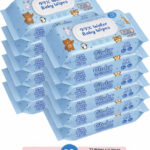 GLIDER 99% Pure Water Baby Wipes with Lid | Skin Nourishing & Cleansing | Pack of 12(864 Wipes)