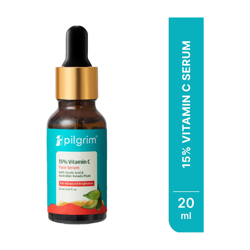 Pilgrim 15% Vitamin C Face Serum with ferulic acid and australian kakadu plum(20 ml)