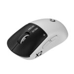Logitech PRO X2 SUPERSTRIKE Lightspeed Wireless Gaming Mouse with The Fastest Click in the World, Ultra Lightweight (61 g), Customizable Click Haptics, USB-C Charging, for PC/Mac/Laptop – White