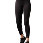 Clovia Women’s Activewear Ankle Length Tights (AB0043H13_Black_S)