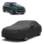 Sulfar 100% Water Resistant Car Body Cover Compatible with Mirror for CITROËN AIRCROSS (Triple Stitched, Full Bottom Elastic, Dark Grey)