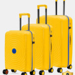 NASHER MILES Goa Polypropylene Hard-Sided Trolley Bags 55, 65 & 75 cm Lightweight Durable Cabin & Check-in Set 8 Wheels – 28 inch