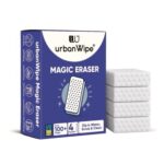 UrbanWipe Magic Eraser Cleaning Sponge | Pack of 4 | Powerful Multi-Purpose Stain Remover | No Chemicals Required | Effortlessly Cleans Walls, Kitchens, Bathrooms, Shoes, Switch Boards & More