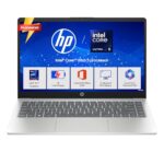 HP 14 Smartchoice, Intel Core Ultra 5 125H 12 TOPS, 24GB DDR5 (Upgradeable) 1TB SSD, Anti-Glare, FHD, 14”/35.6cm,Win11, M365*Office24, Silver, 1.4kg, ep1180tu, FHD Camera w/Shutter, Backlit AI Laptop