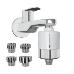 WaterScience CLEO Hard Water Softener for Tap and Shower | Hard Water Filter for Tap | shower filter for bathroom | with Set of Metal Adaptors – CLEO-SFU-423