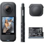 Insta360 X4 Air Starter Bundle – Lightweight 165g 8K 360 Camera, Invisible Selfie Stick Effect, Replaceable Lenses, Shoot First & Frame Later, Built-in Wind Guard, AI-Powered App