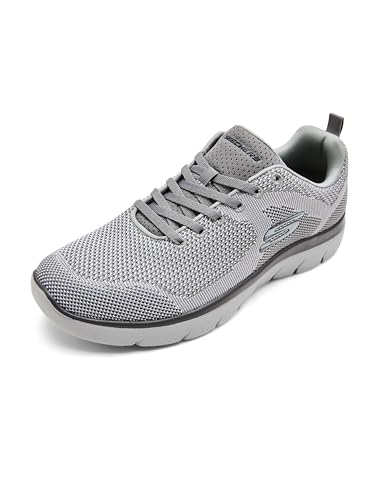 Skechers Mens Summits – Brisbane Light Gray Sneaker – 9 UK (10 US) (232057ID-LTGY)
