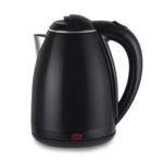 Cello Pluto Quick Boil Stainless Steel Kettle 1350 Watts, 1.5 Litre Black | 304 Inner Stainless Steel, Double Wall, Cool Touch Outer Body, On-Off Indicator |Ideal For Boiling Water, Making Tea, Coffee