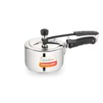 Greenchef Stainless Steel Inner lid pressure cooker 2 litre – Classic, ISI certified, Induction and Gas compatible, Glossy Finish, triply bottom, 5 Year Warranty