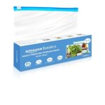 Amazon Basics – Multipurpose Slider Storage Bags | 45 Bags | Small | 21.3 x 18 cm | Reusable and Reclosable | Material Plastic | Leak- Proof | Food Grade | Microwave Safe