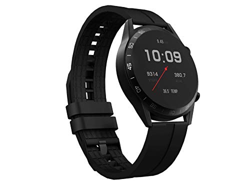 Corseca Fittex Pro Bluetooth Smart Watch- Black (1 Week Battery Life_Compatible with Android 5.1 iOS 10.0_Wireless_IP68), Large (DMW6096)
