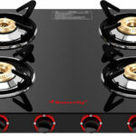 Butterfly Rapid 4 Glass Manual Gas Stove(4 Burners)