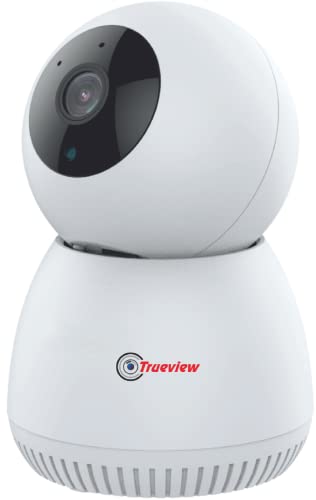 Trueview 3MP WiFi Robot Security Camera | 360° Pan Tilt | All-Time Color Night Vision | AI Auto Tracking & 2-Way Audio | Alexa Compatible | Supports 256GB Memory Card | STQC Certified for Privacy