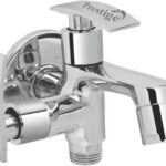 Prestige Passion Bib Cock 2 Way 1/2″ Passion (2- Way Bib Cock) Brass with Wall Flange Tap 1/2″ Bib Tap Faucet(Wall Mount Installation Type)