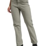 Tokyo Talkies Women Straight Fit High-Rise Stretchable Jeans Olive