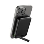 URBN Wireless Power Bank for iPhone, 10000mAh MagSafe Charging with Stand, 22.5W QC+PD Output, Strong Magnetic, for iPhone 12 & Above, Android & Other Qi Enabled Devices (Black)