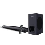 Aiwa Soundbar with Bluetooth V5.3 and Powerful Bass, 6.50 Inches Subwoofer, 2.1 Channel with Remote Control SD Card, HDMI AUX, USB and Optical Connectivity 240W Sound bar | Satori – AW-SSB240 (Black)