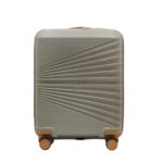 Police Origine Cabin Trolley | 65L Capacity TSA Lock 8 Smooth 360° Spinner Wheels Telescopic Handle PP Hard Shell | Lightweight 20″ Cabin Luggage for Travel & Weekend Trips (Beige/TAN) (Olive/Tan)