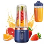 Portable Blender Electric Juicers Fruit Mixers USB Rechargeable Smoothie Mini Personal Juicer 6 Blades 3Gears With 1500 Mah Rechargeable Battery-Smoothie For Kitchen A87