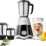 Longway Super Dlx Juicer Mixer Grinder | Up to 750W Max Output Powerful Motor | 4 Jars for Grinding, Mixing, Juicing | 2 Year Warranty | Black & Gray