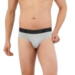 U.S. POLO ASSN. Men’s I704 Ultra Soft Cotton Rich Premium Briefs – Pack of 1(I704-PL_Grey Mel_L)