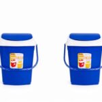 ARISTO Plastic Swing Lid Garbage Dustbin 16 LTR Combo (Blue & Blue)