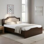 Nilkamal Willy Wooden Double Bed Without Storage | Engineered Wood | Contemporary Design | Wenge & Sonoma Oak