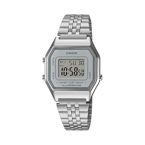 Casio Vintage LA680WA-7DF Digital Clear Dial Women (D409)