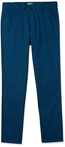 United Colors of Benetton Boys’ Casual Pants (4WB11ECOMI_Blue_XS)