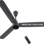 Atomberg Renesa Epoque | Advance Air+ Technology | Sleek Fan | Led Indicator | Low Noise With 2 Year Warranty Bldc Motor With Remote 1200 Mm Ceiling Fan(5 Star | Pebble Grey | Pack Of 1)