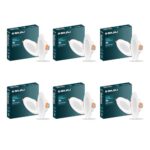 Bajaj Polycarbonate Ivora Compact Downlight | 5W LED Downlight | for Smaller Spaces | Long Life of 25000 Hours | Soothing Light (Cool Day Light, Pack of 6)