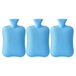 Careforce Hot Water Bag for Pain Relief hotpack Heating Pad for Periods Cramps, Muscle Aches Heat Pack for Back, Neck, Shoulder and Body Relief Rubber hotbag – PVC Blue – Pack of 3