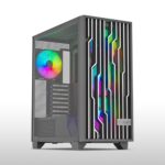 ProLab Design AI848 ARGB Workstation Computer Case|Mid Tower Cabinet|4x140mm ARGB Fans Included|ATX, Micro-ATX, Mini-ITX|Front Grill & Mesh|Up to 10 * 120mm Fans|Type-C