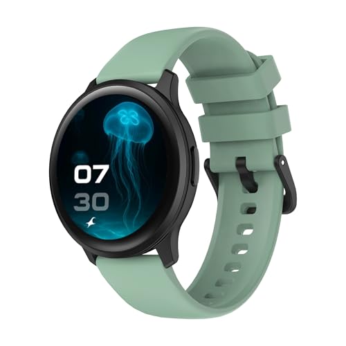 Fastrack Jupiter R3 1.38″ Ultra UV Round Display with Nitro Fast Charging,Single Sync BT Calling, HRM, SPO2, Upto 5 Days Battery Life Smart Watch for Man & Woman – Sage Green