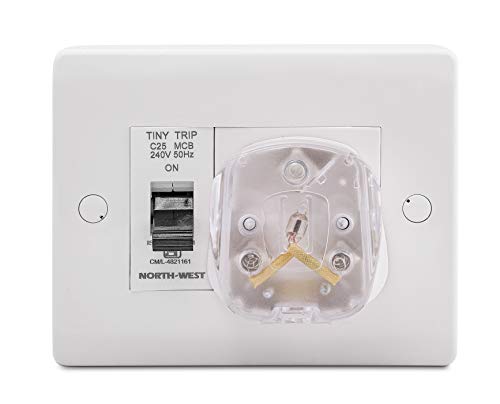 Wipro North West Wipro Northwest 3 Module Surface Mounted Power Unit With Single Pole Mcb & 16A Heavy Duty Plug Top| Suitable For Ac, Geyser, Ev Vehicle, Other Appliances (Pack Of 1, White)