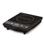 CELLO Blazing Instacook Induction Cooktop Stove 1600 Watts Black | Safe & Reliable, Customized Preset Menu, 8 Stage Power Settings, Overheat Protection | For All Types of Utensils | 1 Year Warranty