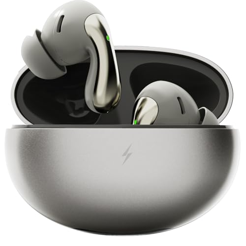 Fire-Boltt Newly Launched Aero Drift TWS Earbuds Custom EQ Wireless Bluetooth 5.4 Music & App Support 50H Playtime Battery Display Fast Charging Case 50ms Low Latency Touch Controls Dark Grey