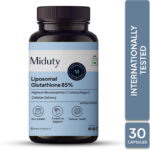 Miduty Liposomal Glutathione 85% – Skin Whitening – Anti-aging-Lipoglow-High Absorption(30 Capsules)