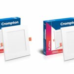 Crompton Star Slim Recessed Downlighter 12W Square Warm White | Pack of 2 | False Ceiling required, Cutout: 6″ | For Hall, Bedroom, Kitchen, Office, Store