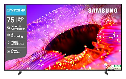Samsung 75 inches Crystal UHD 4K Samsung Vision AI Smart TV UA75UE85AHULXL