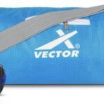 Vector X All in One Multipurpose Gym Bag Kit-Attacker 17 L Gym Sports Duffel Bag + Wrist Strap for Gym & Fitness Wrist Support + Nitro 700 ml Protein Shaker Bottle for Men & Women (Blue)