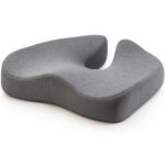 ORTHICO Coccyx Cushion Gel Memory Foam Seat Cushion for Chair Orthopedic Tailbone Support Car Seat Cushions for Sciatica Relief Ergonomic U Shape Design for Office Car and Home