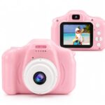 MiniExplorer Mini Camera for Kids 3.0MP 1080P HD Video Digital Camera with 2-Inch Screen, USB Rechargeable Camera for Photo, Supports 32GB SD Card, Toys for Boys & Girls 7-14 Years – Pink
