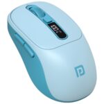 Portronics Toad 9 Wireless Bluetooth Mouse with Dual Wireless (BT + 2.4 GHz), Smart LED Display, Rechargeable Battery, Forward & Back Button, Multi-Device Pair, Upto 4800 Dpi Sensitivity(Blue)
