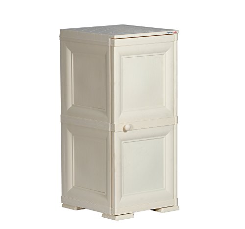 Cello Infiniti Mini 2 Storage Cabinet Plain (Cream )