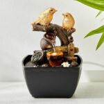 Home Centre Alpine Polyresin Bird Water Fountain – 13×12.5×18.5cm